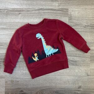 Maximus Rex toddler boys dinosaur print sweater